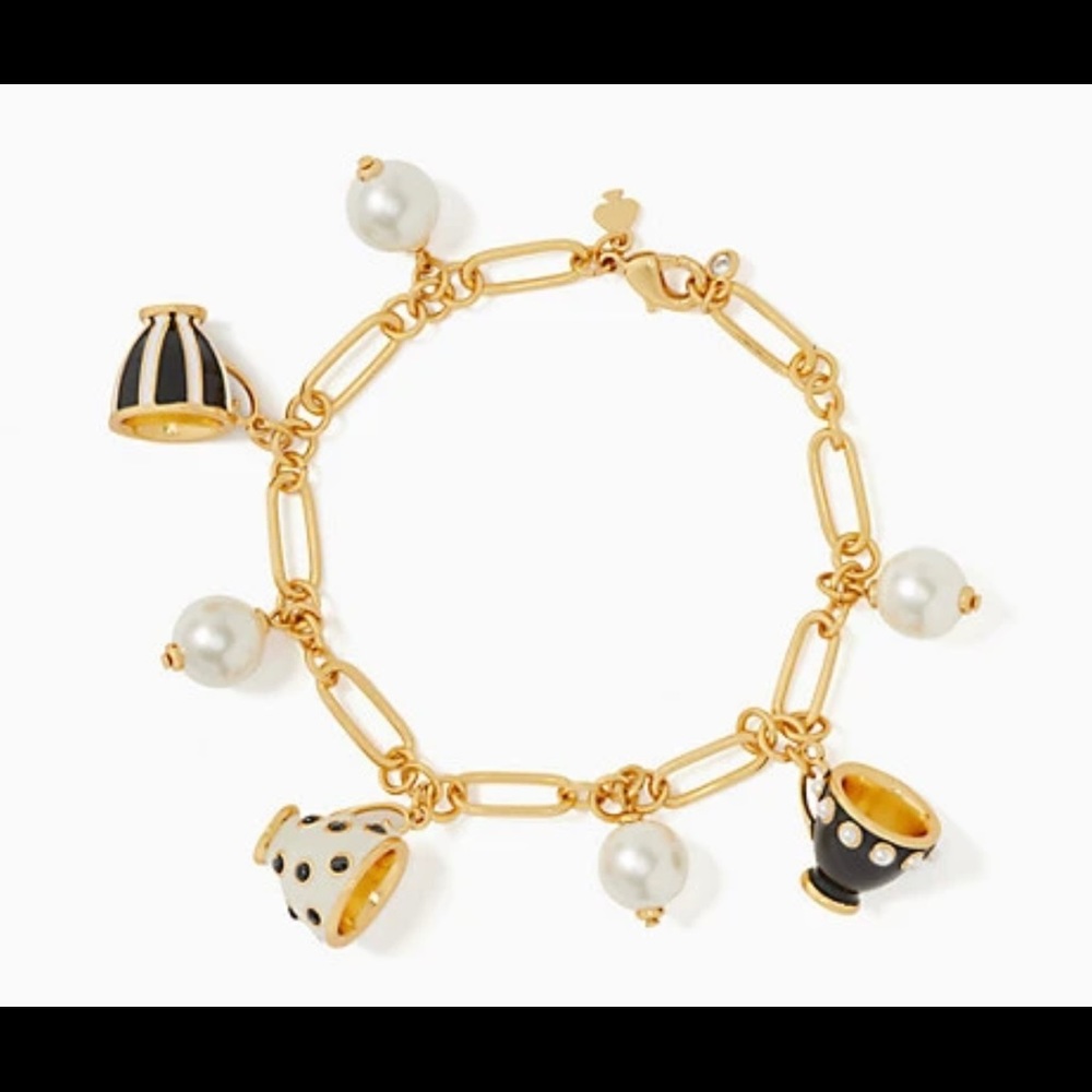Disney x Kate Spade Alice in Wonderland Teacup Charm Bracelet